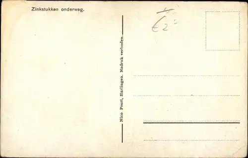 Ak Kornwerderzand Friesland Niederlande, Zuiderzeewerken, De Sluitsput op het Kornwerderzand