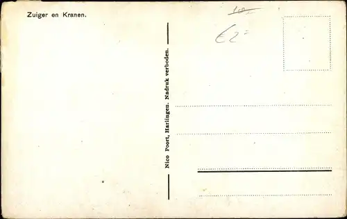 Ak Kornwerderzand Friesland Niederlande, Zuiderzeewerken, De Sluitsput op het Kornwerderzand