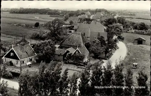 Ak Westerland Wieringen Nordholland, Panorama, Vogelschau