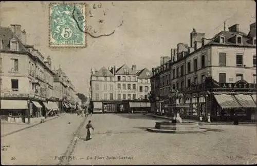 Ak Falaise Calvados, La Place Saint Gervais