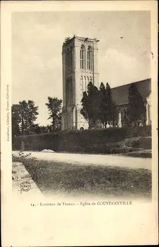 Ak Goustranville Calvados, L'Eglise