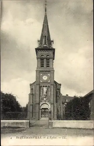 Ak Équemauville Calvados, L'Eglise