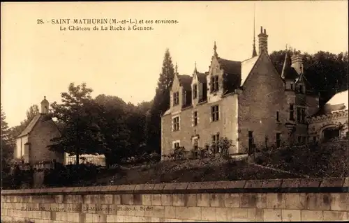 Ak Gennes Maine et Loire, Le Chateau de la Roche