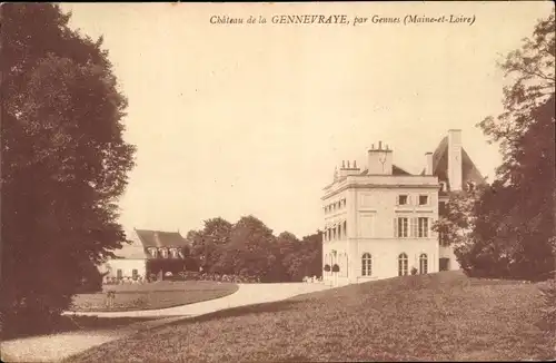 Ak Gennes Maine et Loire, Chateau de la Gennevraye