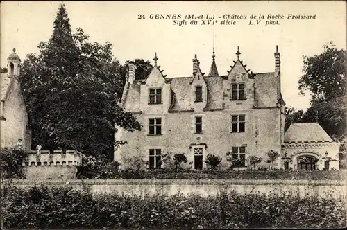 Ak Gennes Maine et Loire, Chateau de la Roche Froissard