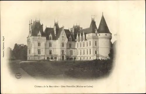 Ak Grez Neuville Maine et Loire, Chateau de la Beuvriere