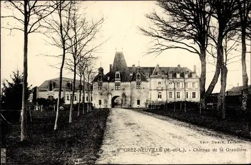 Ak Grez Neuville Maine et Loire, Chateau de la Grandiere