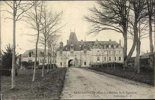 Ak Grez Neuville Maine et Loire, Château de la Grandière