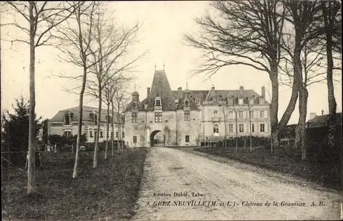 Ak Grez Neuville Maine et Loire, Château de la Grandière