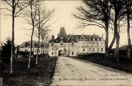 Ak Grez Neuville Maine et Loire, Chateau de la Grandiere