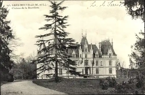 Ak Grez Neuville Maine et Loire, Château de la Beuvrière