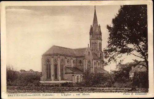 Ak Bretteville sur Odon Calvados, L'Eglise