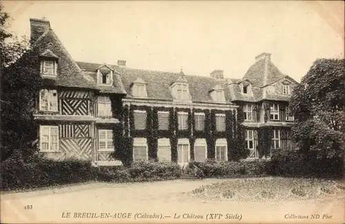Ak Le Breuil en Auge Calvados, Le Chateau