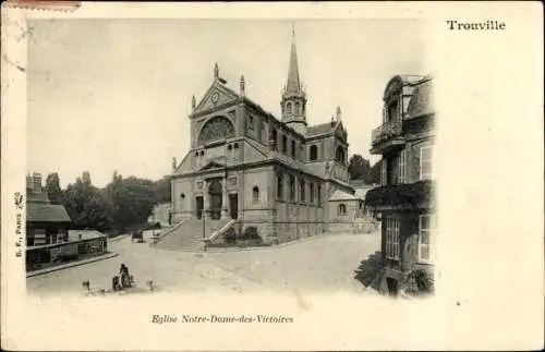 Ak Trouville Calvados, Eglise Notre Dame des Victoires