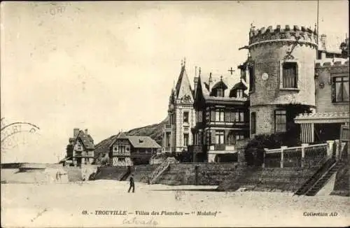 Ak Trouville Calvados, Villas des Planches, Malakof