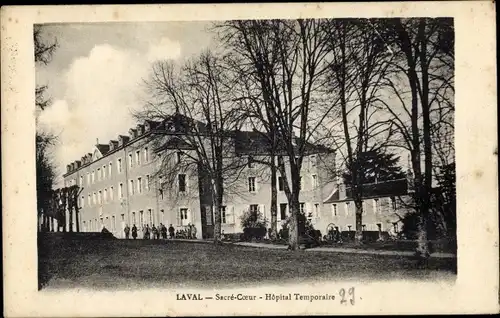 Ak Laval Mayenne, Sacre Coeur, Lycée d'Avesnières, Hopital Temporaire