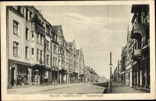 Ak Habinghorst Castrop Rauxel im Ruhrgebiet, Kaiserstraße, Geschäfte