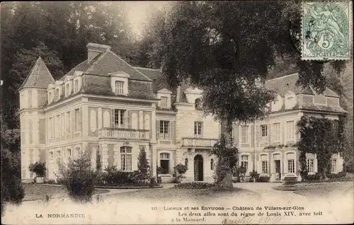 Ak Glos Calvados, Chateau de Villers sur Glos