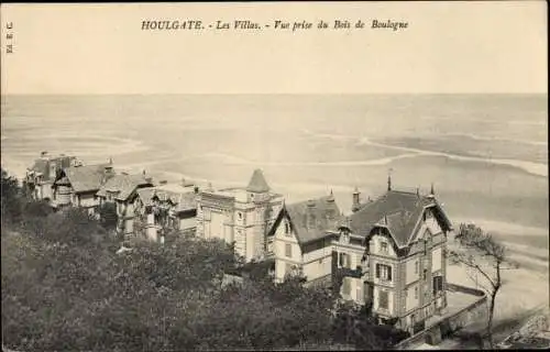 Ak Houlgate Calvados, Les Villas, Vue prise du Bois de Boulogne