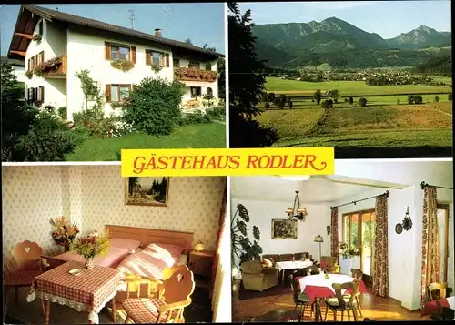 Ak Bernhaupten Bergen im Chiemgau Oberbayern, Gasthof Rodler, Hainzbergstraße 6