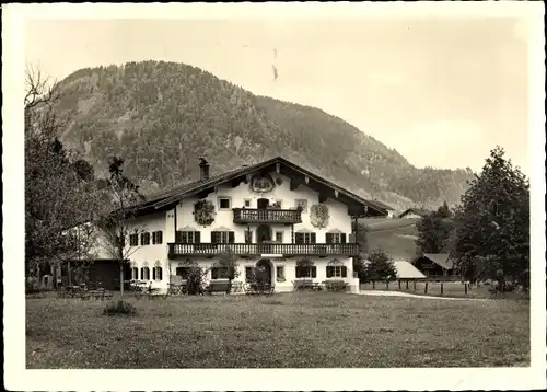 Ak Ruhpolding, Cafe Mühlbauernhof, R.v. Somnitz