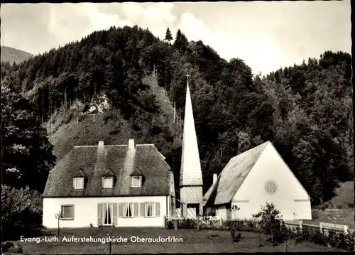 Ak Oberaudorf am Inn Oberbayern, Auferstehungskirche