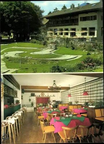 Ak Oberaudorf am Inn Oberbayern, Café Schwarzenberg