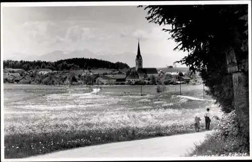 Foto Ak Amerang in Oberbayern, Blick zum Ort