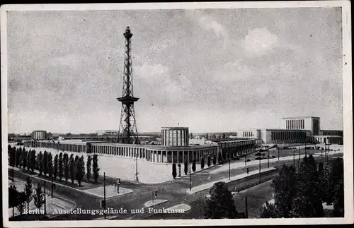 Ak Berlin Charlottenburg, Ausstellungsgelände, Funkturm