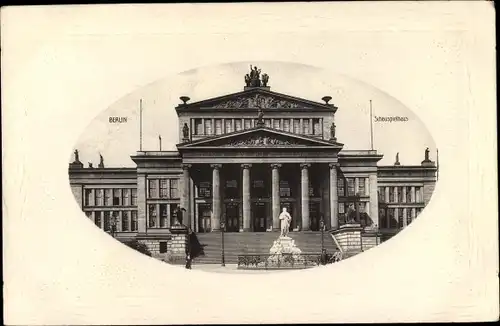 Passepartout Präge Ak Berlin Mitte, Schauspielhaus