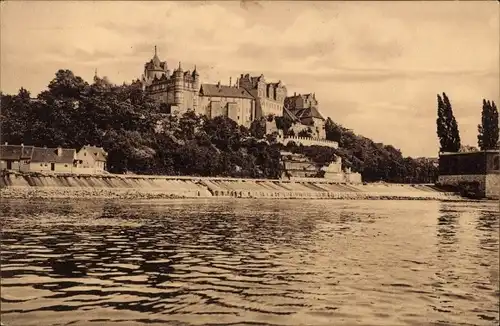 Ak Bernburg an der Saale, Herzgl. Schloss