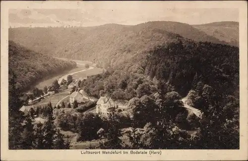 Ak Wendefurth Thale im Harz, Gesamtansicht