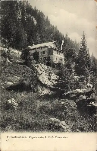 Ak Oberaudorf am Inn Oberbayern, Brünsteinhaus