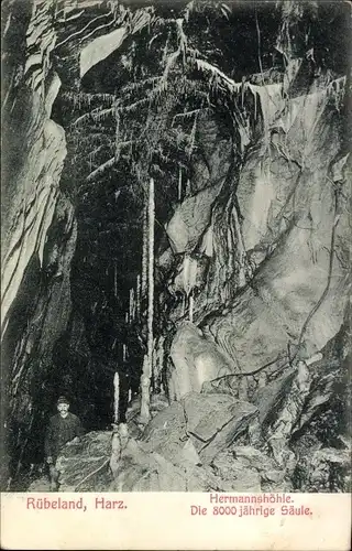 Ak Rübeland Oberharz am Brocken, Hermannshöhle