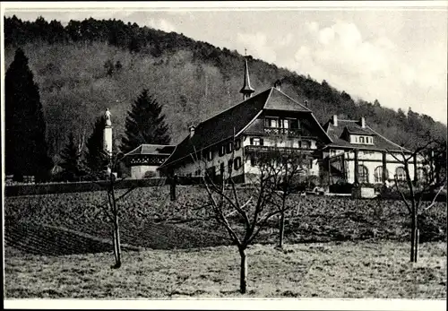 Ak Gengenbach im Schwarzwald, Klosterhof Abtsberg, Gesamtansicht