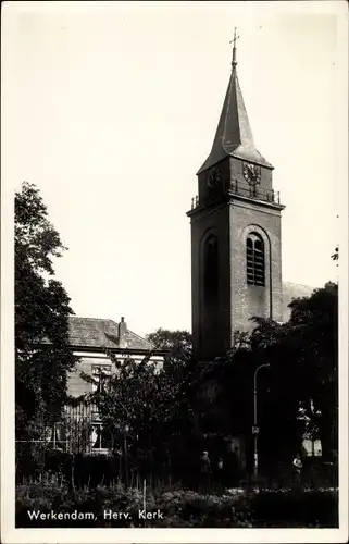 Ak Werkendam Nordbrabant, Herv. Kerk, Kirchturm