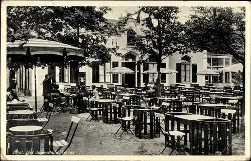 Ak Zeist Utrecht Niederlande, Het Jagershuis, Terras