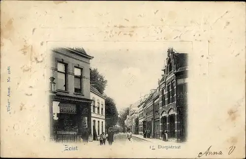 Präge Passepartout Ak Zeist Utrecht Niederlande, Dorpstraat