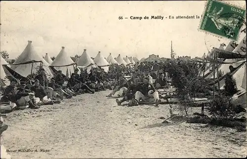 Ak Mailly le Camp Aube, Camp, Französische Soldaten