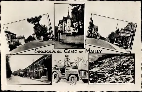 Ak Mailly le Camp Aube, Vue generale, Camp, Straßenpartie