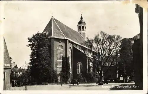 Ak Snits Sneek Friesland Niederlande, St Lambertius Kerk