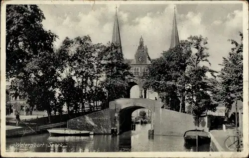 Ak Snits Sneek Friesland Niederlande, Waterpoort