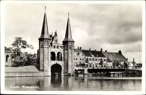 Ak Snits Sneek Friesland Niederlande, Waterpoort