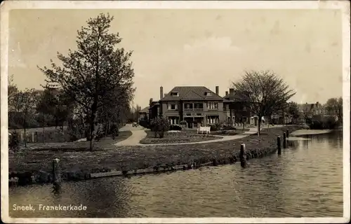 Ak Snits Sneek Friesland Niederlande, Franekerkade