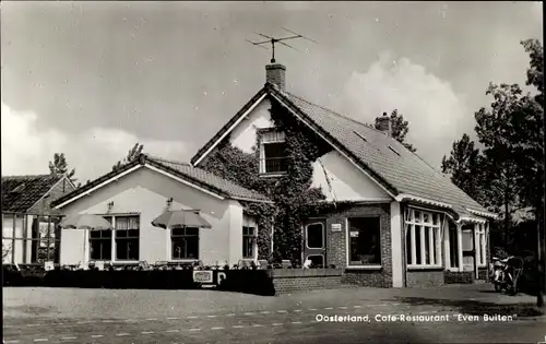 Ak Oosterland Zeeland, Cafe-Restaurant Even Buiten, Rijksweg 62