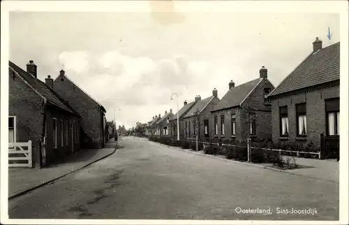 Ak Oosterland Zeeland, Sint Joostdijk, Straßenpartie