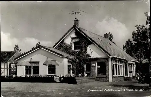 Ak Oosterland Zeeland, Cafe-Restaurant Even Buiten, Rijksweg 62