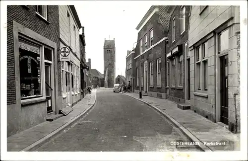 Ak Oosterland Zeeland, Kerkstraat