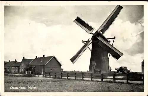 Ak Oosterland Zeeland, Molen, Windmühle