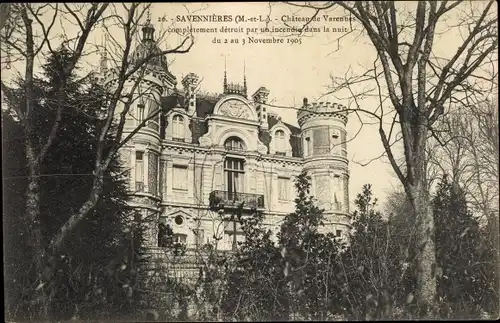 Ak Savennières Maine-et-Loire, Château de Varennes